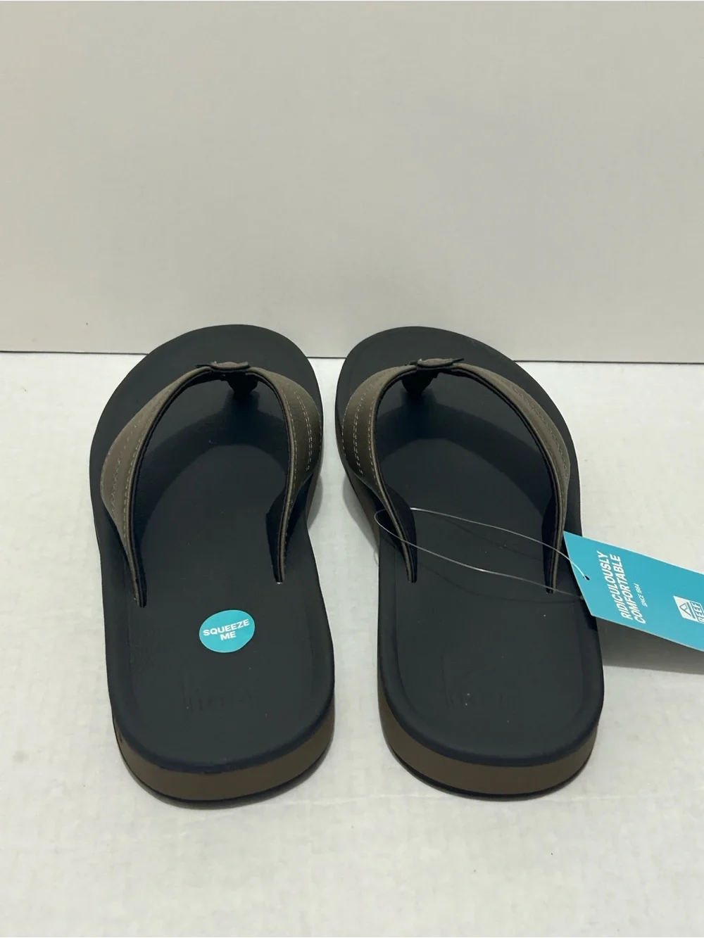 REEF JOURNEYER men's flip flop sandals Brown Olive, Size 10